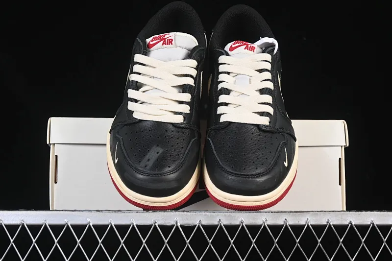 All categories Air Jordan Jordan series basketball shoes Air Jordan 1 Low P version pure original Nigel Sylvester x Air Jordan 1 Low AJ1 Joe 1 joint low-top cultural casual sneakers IB8958-001